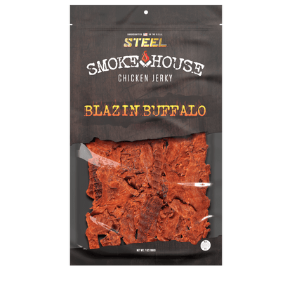 Steel Supplements Jerky 7 oz. Blazin' Buffalo - Gourmet Chicken Jerky