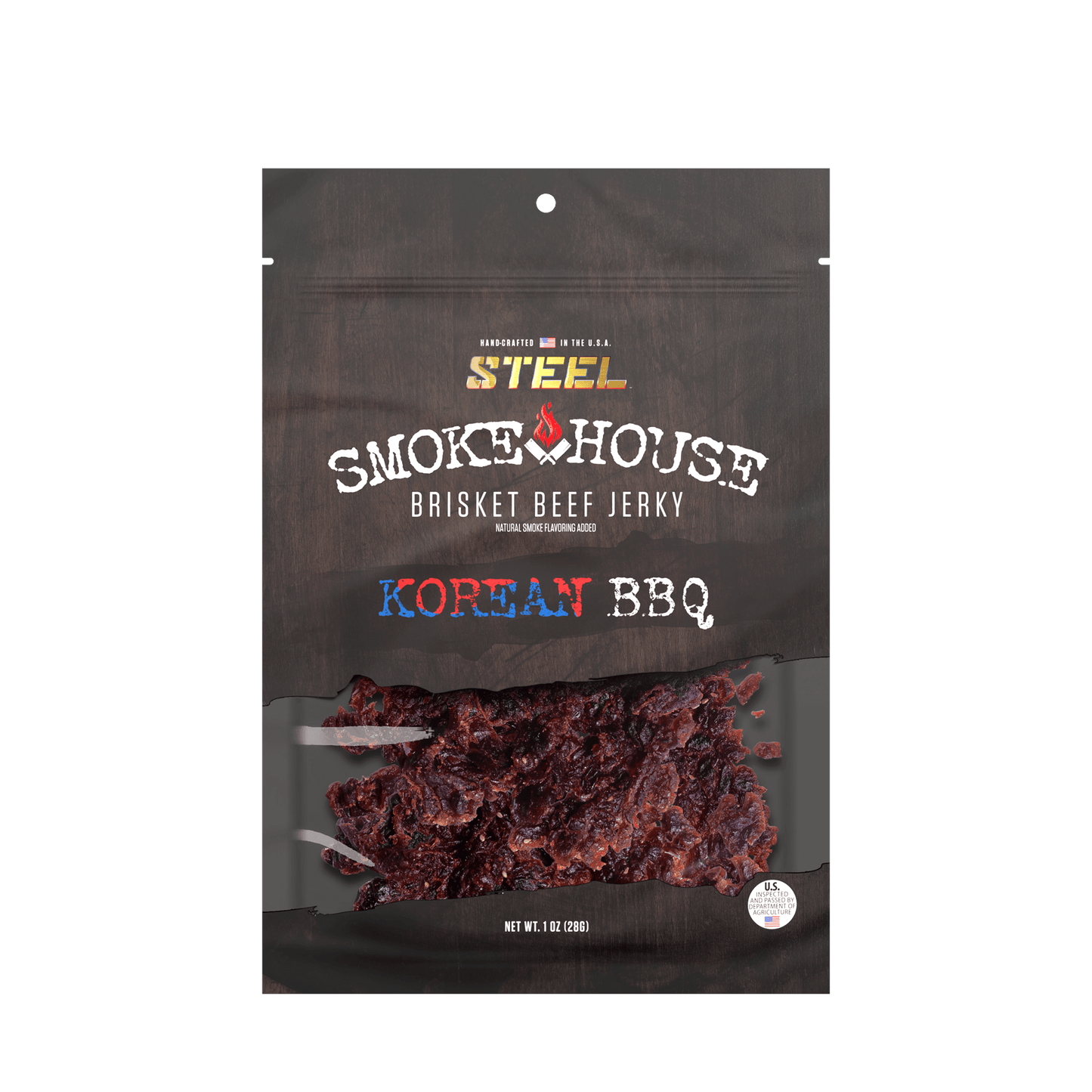 Steel Supplements Jerky 1 oz. Korean BBQ - Brisket Beef Jerky