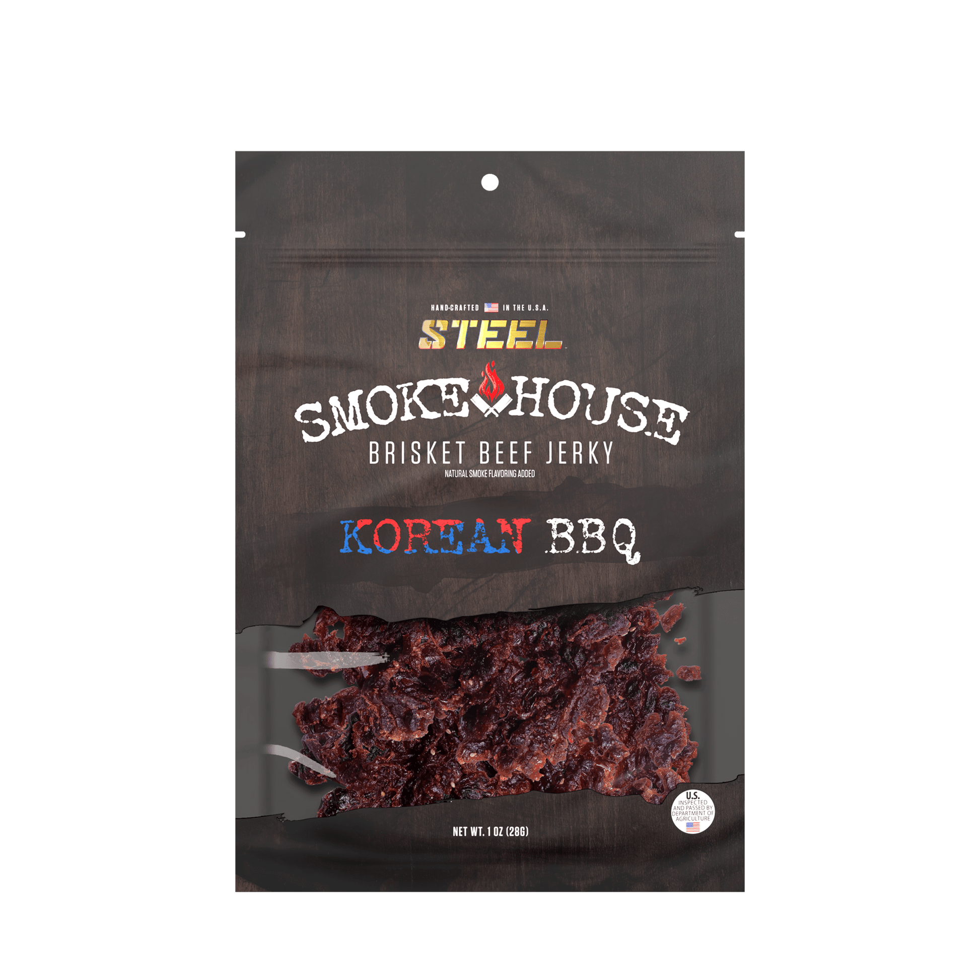 Steel Supplements Jerky 1 oz. Korean BBQ - Brisket Beef Jerky