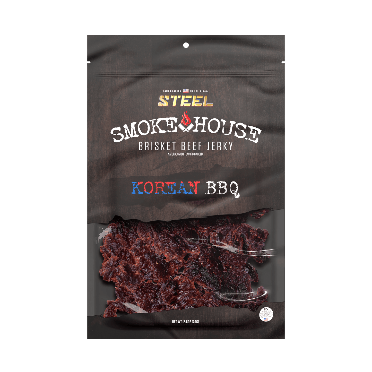 Steel Supplements Jerky 2.5 oz. Korean BBQ - Brisket Beef Jerky